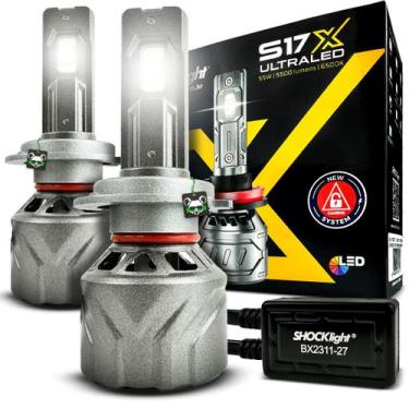 Imagem de Lâmpada Farol Shocklight Ultra Led S17x Nano Encaixe H7 5500 Lumens 65