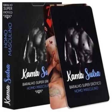 Imagem de Baralho Kama Sutra Super Erótico Gay 55 Cartas Copag