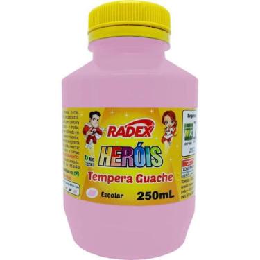 Imagem de Tinta Guache 250ML Rosa PCT com 03 - Radex