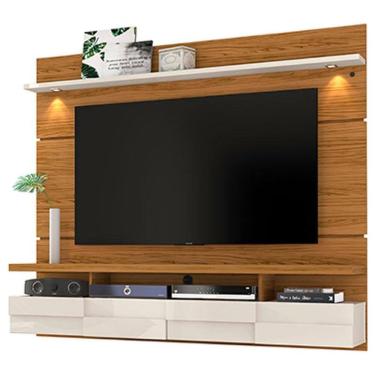 Imagem de Estante Home Theater Suspenso Lana 1.8 Naturale Off White – Madetec