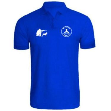 Imagem de Camiseta Mininu Bruto Gola Polo Caçador Marca Country Top Azul, Azul, 