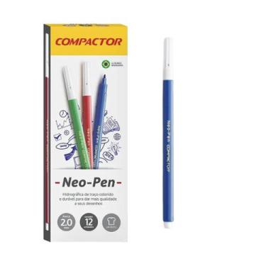 Imagem de Caixa C/12 Unidades Canetinhas Gigante Neo Pen Cores - compactor neo p