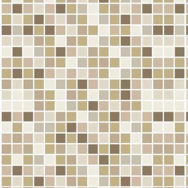 Imagem de Papel de Parede Autocolante Pastilhas Quadriculadas Em Tons De Bege Ar