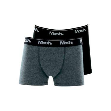 Imagem de Kit com 2 Cuecas Infantil Boxer Mash 190.03, Cinza, GG