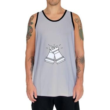 Imagem de Camiseta Regata Jogo Tabuleiro Xadrez Rei Torre Rainha HD 10 - Enjoy S