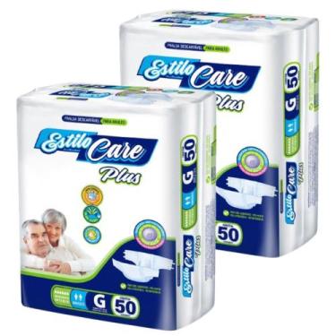 Imagem de Fralda Descartável Uso Adulto Estilo Care - Barato no Atacado, G com 1