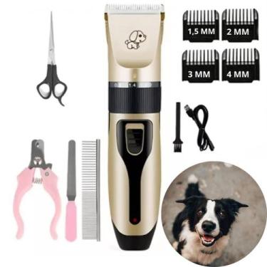 Imagem de Kit Completo de Tosa Pet Profissional - Máquina, Lixa e Alicate - LIPP