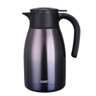 Imagem de Garrafa térmica de 1,5 L GiNT Aço inoxidável, para café com tampa, garrafa térmica a vácuo de parede dupla, retenção de calor por 12 horas (roxa, 1,5 L)