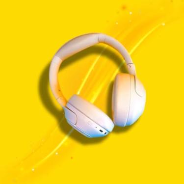 Imagem de Fone Bluetooth Headset ANC WZ08 Cancelamento de Ruído Profundo App Personalizável HD (Branco)