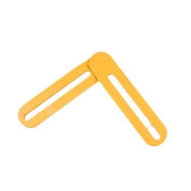 Imagem de Dynwave Imprensa e endurecedor do patim do rolo, rolo liso ajustável da imprensa do patim da figura de 90-270 graus, equipamento de treinamento de patinação, Amarelo