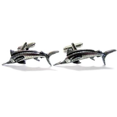 Imagem de Abotoaduras de peixe Marlin