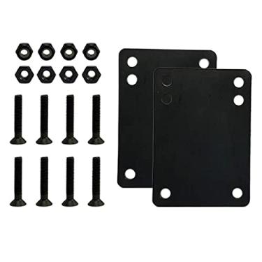 Imagem de 8 peças de parafusos de caminhão de skate, parafusos de de deck de skate longboard de alta resistência, almofadas de choque, 1,25 polegada