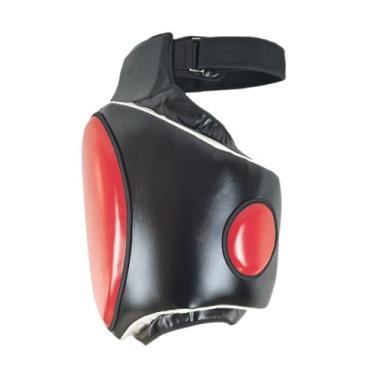 Imagem de oshhni Muay Thai Coxa Protetor Coxa Couro PU Equipamento de Treinamento Chutando Perna Pad Equipamento de Proteção para Kickboxing Taekwondo, Esquerda