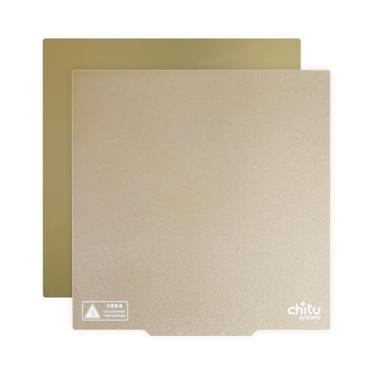 Imagem de Placa de construção PEI dupla face para impressora 3D Kobra 2 MAX, placa de construção PEI com textura de 430 x 430 mm + folha PEI lisa, impressora 3D, mola flexível, plataforma removível de aço