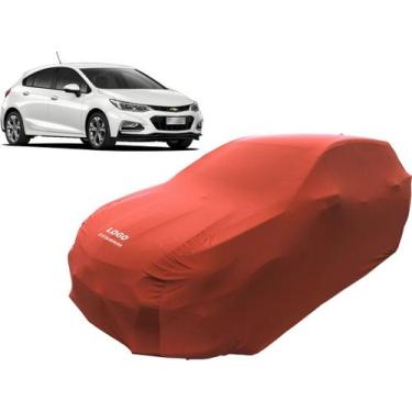 Imagem de Capa Automotiva Para Gm Cruze Hatch Tecido Helanca Lycra - Mz, Vermelh
