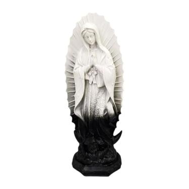 Imagem de Kuntesetty Estátua de Nossa Senhora de Fátima, estatueta de resina para decoração para prateleira, Style a