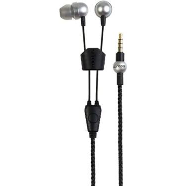 Imagem de Fones de ouvido de pulseira trançada para uso em envoltórios, prata (WRCOS-V16M)