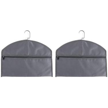 Imagem de CACTIYE Cabide de Desvio Seguro, Cofre de Bolso Oculto, Cabe Sob Roupas Penduradas com Bolso para Esconder Objetos de Valor para Casa Ou Viagem (Cinza, A)