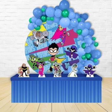 Imagem de Kit Festa Painel Redondo Jovens Titãs - IMPAKTO VISUAL