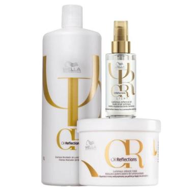 Imagem de Kit Wella Profesisonals Oil Reflections Sh 1L + Masq 500G + Oil Reflec