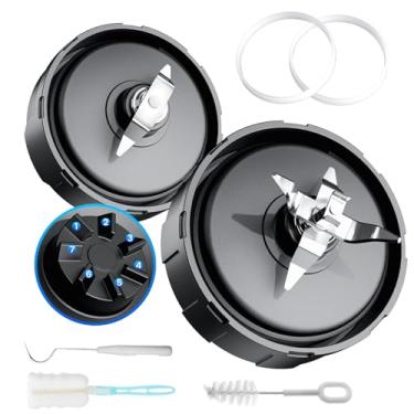 Imagem de Lâmina de substituição do liquidificador para Ninja, conjunto de lâmina plana para moagem, conjunto de seis lâminas para esmagamento