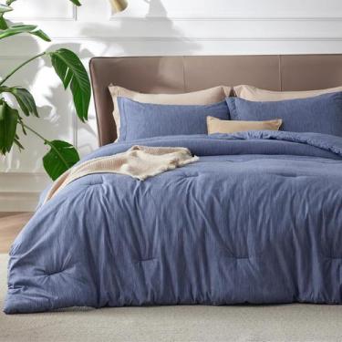 Imagem de Conjunto de Edredom Bedsure King Size - Infinity Blue - Para Todas as 