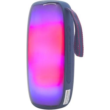 Imagem de Caixa de Som Portátil Bluetooth Led RGB potente MTS-6006 Azul
