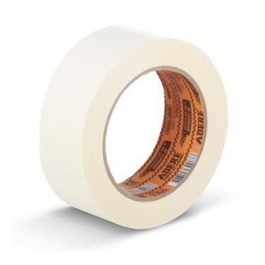 Imagem de Fita Adere Crepe Adesiva Uso Geral Branca 45mm 50m