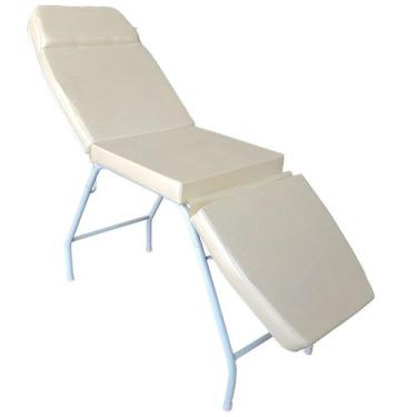 Imagem de Maca 3 Posições Reclinável Estética Massagem Tattoo For-ty, Pérola Fac