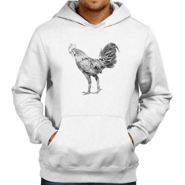 Imagem de Moletom Galo Desenho - Foca na Moda, Branco, G