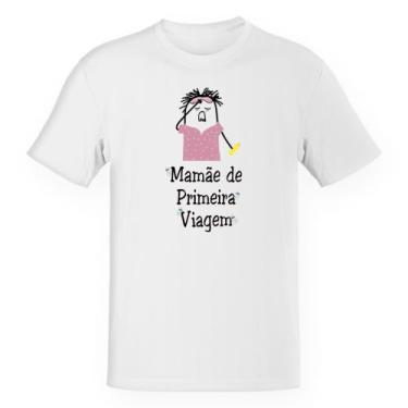 Imagem de Camiseta Unissex Dia das mães Flork primeira viagem - Alearts, GG