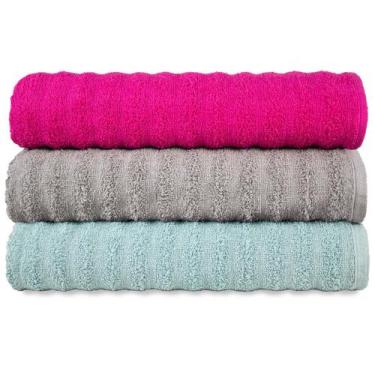 Imagem de Kit 3 Toalhas Banhão Gigante Super Absorção Macia - Ocean - Central To