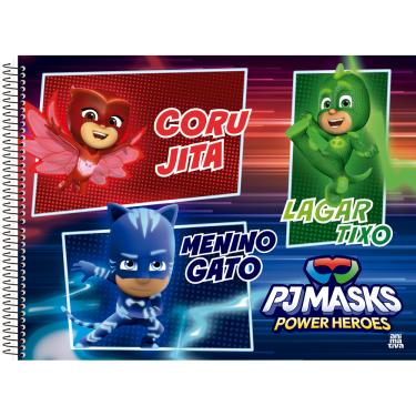 Imagem de Caderno Desenho 60 Folhas PJ Masks Animativa 5153