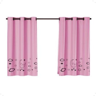 Imagem de Cortina Blackout Infantil PVC 2,20 x 1,30 Corta Luz Charme e Conforto 