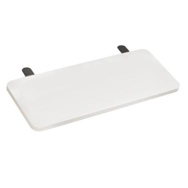 Imagem de WeiLaiKeQi Mesa Extender Board Teclado Bandejeira Economizando o grampo 50x20cm na dobra para o suporte de mesa de mesa de mesa, Branco