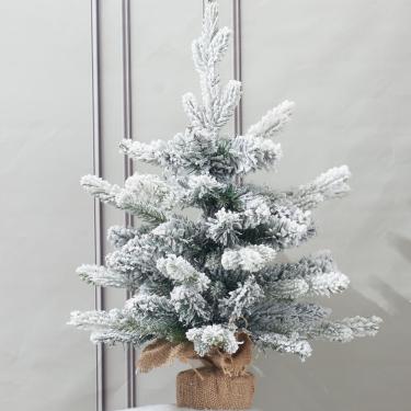Imagem de Árvore de Natal de mesa Diahom Artificial 45cm Snowy Green