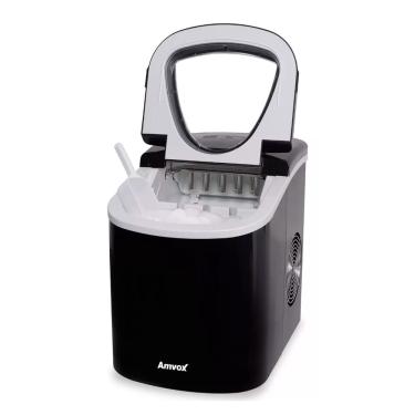 Imagem de Máquina de Gelo Amvox amg 113 110v 1400w Gelo em 10 min Capacidade 13 kg/24 horas 2 Opções de Tamanho Gelo