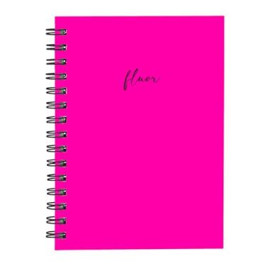 Imagem de Caderno Capa Dura Cores Solid Fluor Pink 100 Folhas 14x20cm