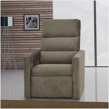 Imagem de Poltrona Matrix Turin Reclinável Suede Marron