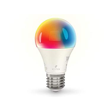 Imagem de Stitch — Lâmpada inteligente Wi-Fi RGB, 9W LED RGB cor e quente, branco frio, A19 E26 compatível com Alexa e Google Home para controle sem toque