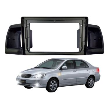 Imagem de Moldura para central multimidia MP5 9 pol 2 din toyota corolla 2003 A 2006
