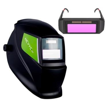 Imagem de Kit Máscara de Solda Com Escurecimento Automático MSN1200 NEVVO + Óculos de Solda Automático