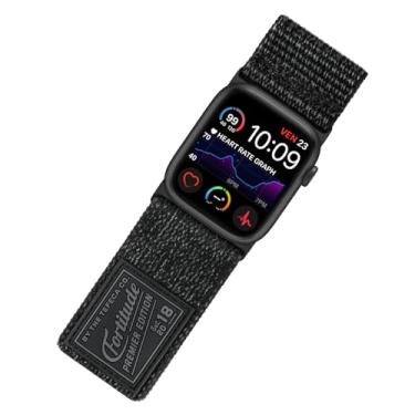 Imagem de Tefeca Pulseira Ultrawide da série Fortitude compatível com Apple Watch Ultra 2/Ultra de 49 mm, série 10 de 46 mm, séries 9/8/7 de 45 mm, SE2/SE/6/5/4 de 44 mm (carbono, GG para 49 mm/46 mm/45 mm/44
