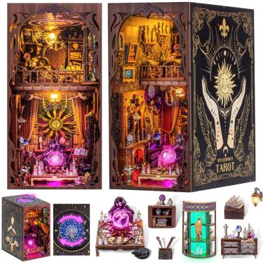 Imagem de Kit diy Book Nook Wimlade Mysterious Tarot com luz LED para adultos