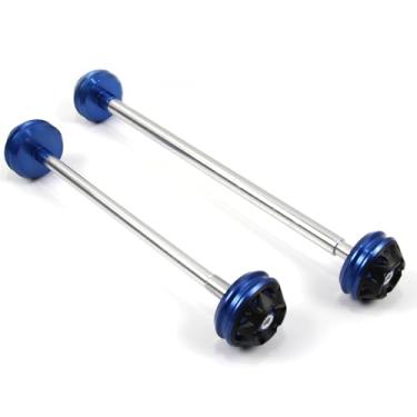 Imagem de Protetores de roda deslizantes de eixo garfo dianteiro e traseiro para Honda CBR600RR 2013-2015 acessórios de motocicleta azul