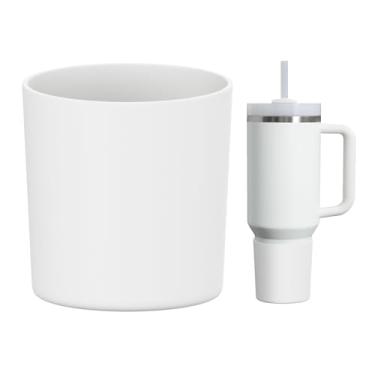 Imagem de WUQID Bota de silicone superior compatível com Stanley Quencher H2.0 1,134 g 850.5 g 567.0 g & IceFlow Flip 850.5 g 567.0 g, serve no mesmo diâmetro 567.0 g-1,134.0 g copo copo antiderrapante tampa