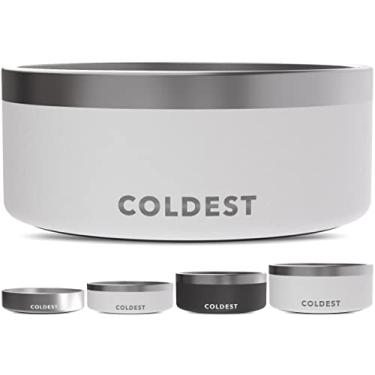 Imagem de Tigela para cães Coldest Dog – antiferrugem, antiderrapante, 3 camadas com isolamento térmico para cães – à prova de derramamento e resistente – tigela de água para cães, gatos e animais de estimação,
