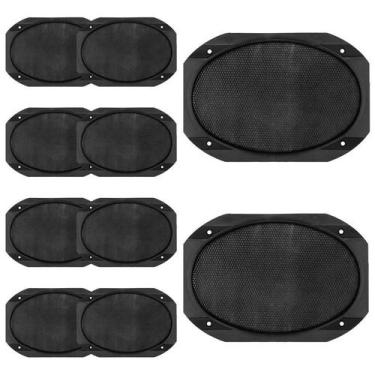 Imagem de Kit 10 Telas Alto Falante 6x9 Polegadas Plástica Sem Friso - PERMAK