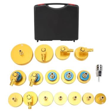 Imagem de 17pcs Kit de Adaptador de Hemorres de Fluido de Freio Com Kit de Ferramentas de Sangramento de Cilindro Mestre, Adaptadores de Alumínio Definidos para a Maioria Dos Veículos