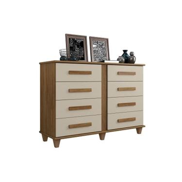 Imagem de Cômoda Geórgia Cinamomo/Off White – RV Móveis